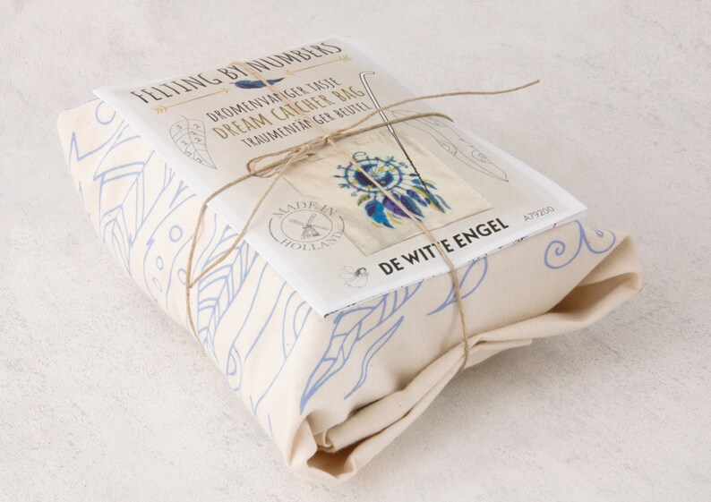 Felting by Numbers DIY Kit Dream Catcher Shopping Tote Bag Etsy