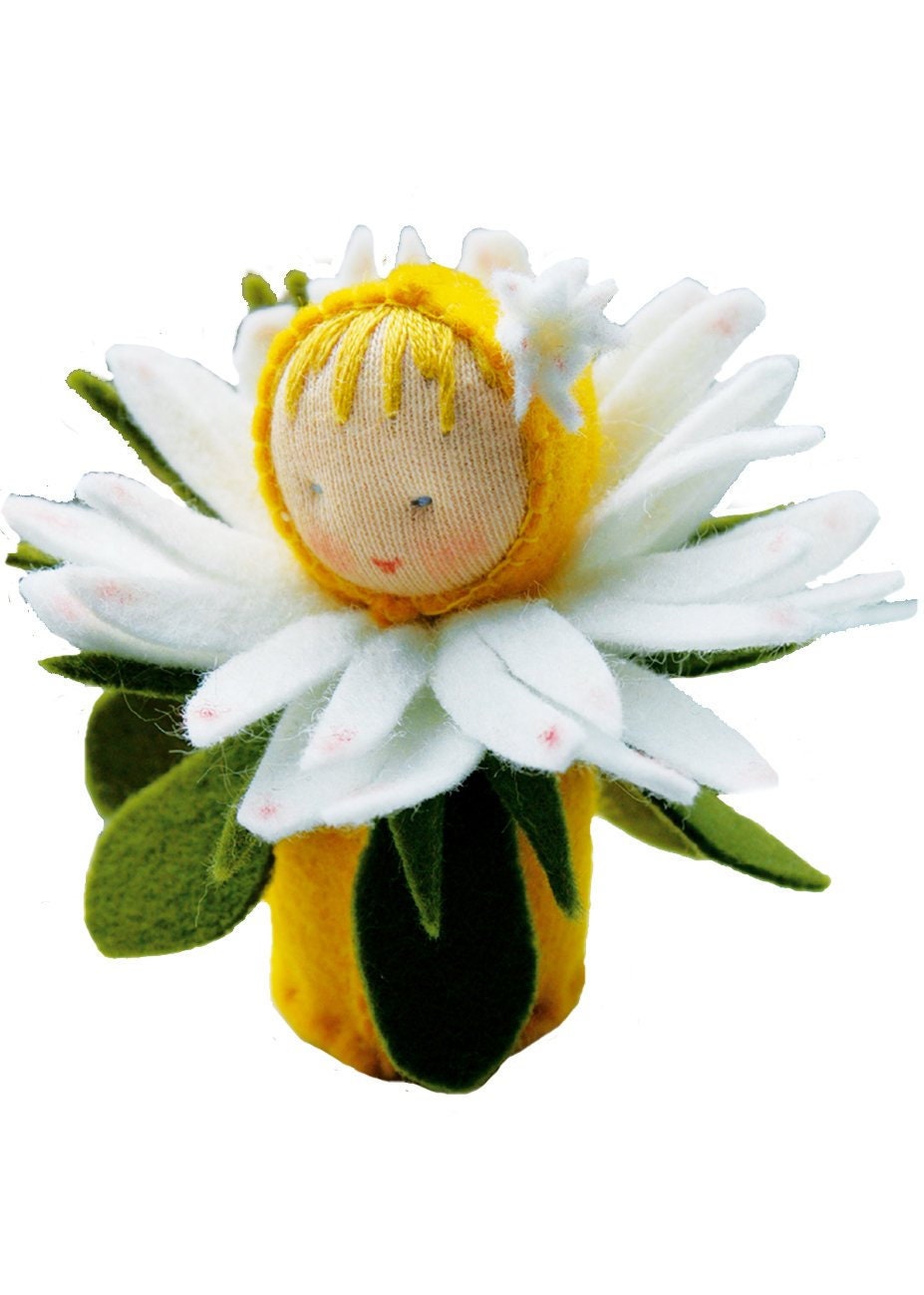 Witte Engel Daisy Small DIY Waldorf Flower Doll 7 Cm/ 2.75 Inches - Etsy