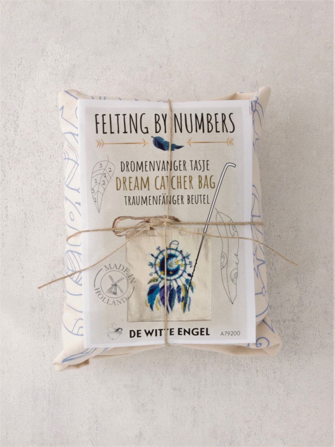 Felting by Numbers DIY Kit Dream Catcher Shopping Tote Bag Etsy