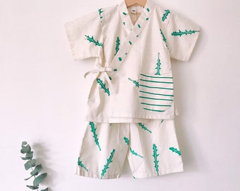 Kimono rocket / organic cotton / hand-printed / 3 years / 100cm
