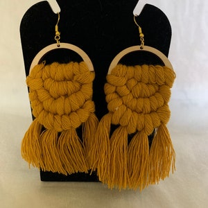 Gold Macrame Half Circle