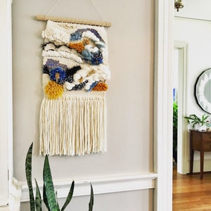 Coral II, wall hanging, woven tapestry, woven wall art, modern weaving, home decor, coral series, handmade, fiber hanging, handmade fiber