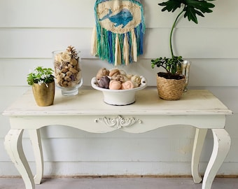 Handmade Woven Whale Tapestry, Nursery Wall Decor