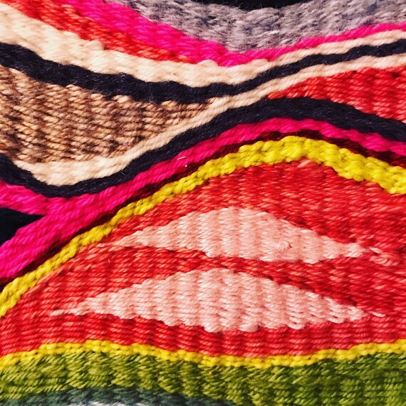 Rainbow II, Wall Hanging, Woven Tapestry, Woven Wall Art