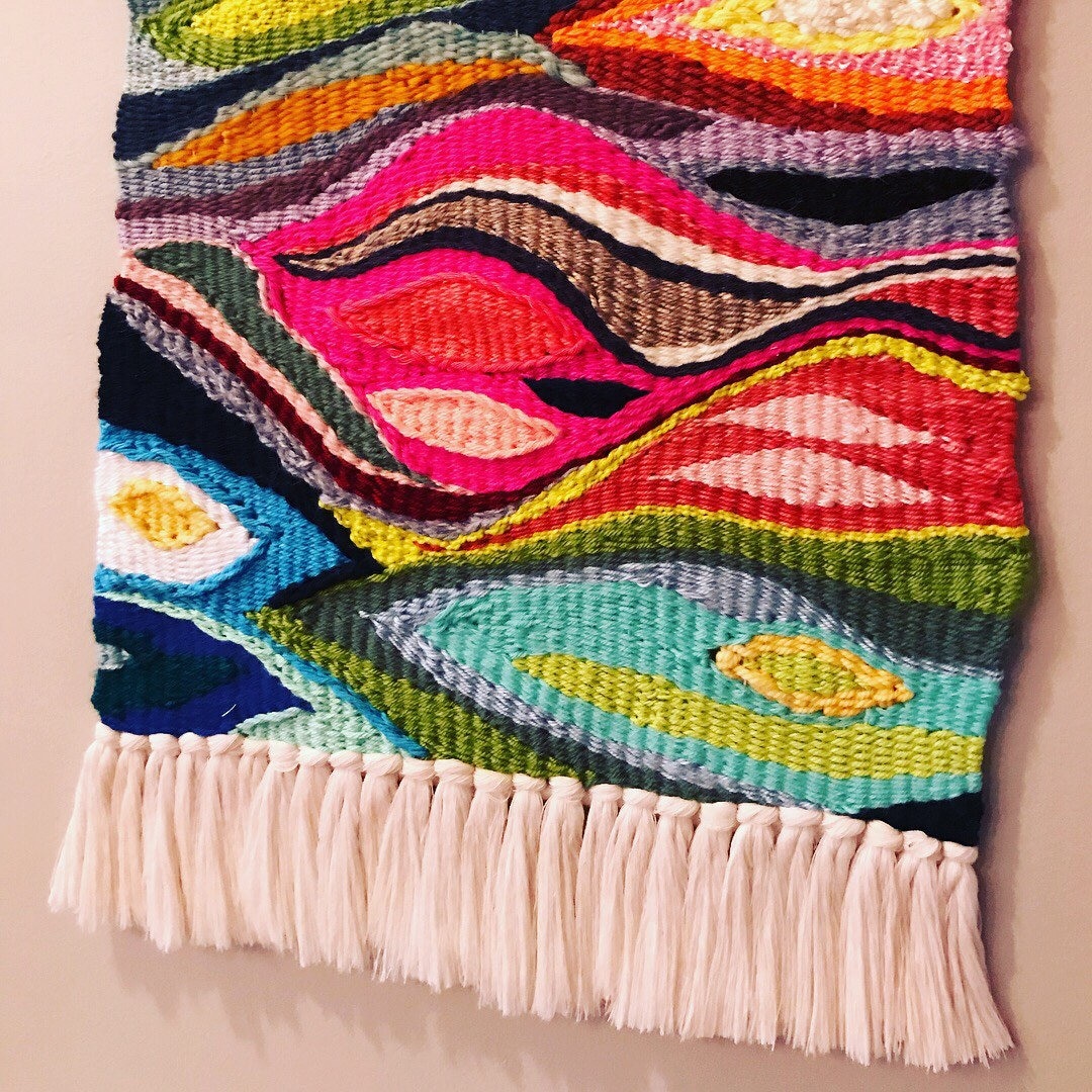 Rainbow II Wall Hanging Woven Tapestry Woven Wall Art Etsy