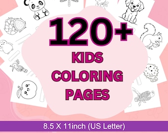 120+ Coloring sheet bundle | Kids Adults | Commercial Use | PLR MRR