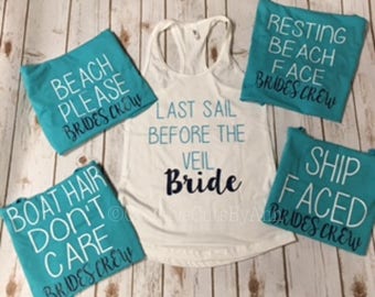 Mermaid Bride Mermaid Tribe Bachelorette Party Bridal Tanks Etsy
