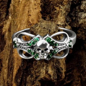 Skull Ring, Promise Ring From Sterling Silver, Engagement Ring Skull