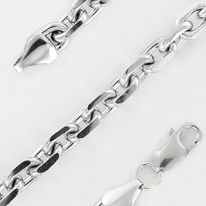 925 Silver Chain, Unique Handcrafted Men&#39;s Chain, Chain for Sailor