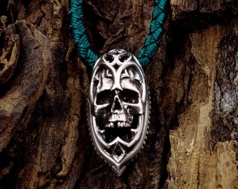 Handmade Skull Pendant 925 Sterling Silver Author's Design