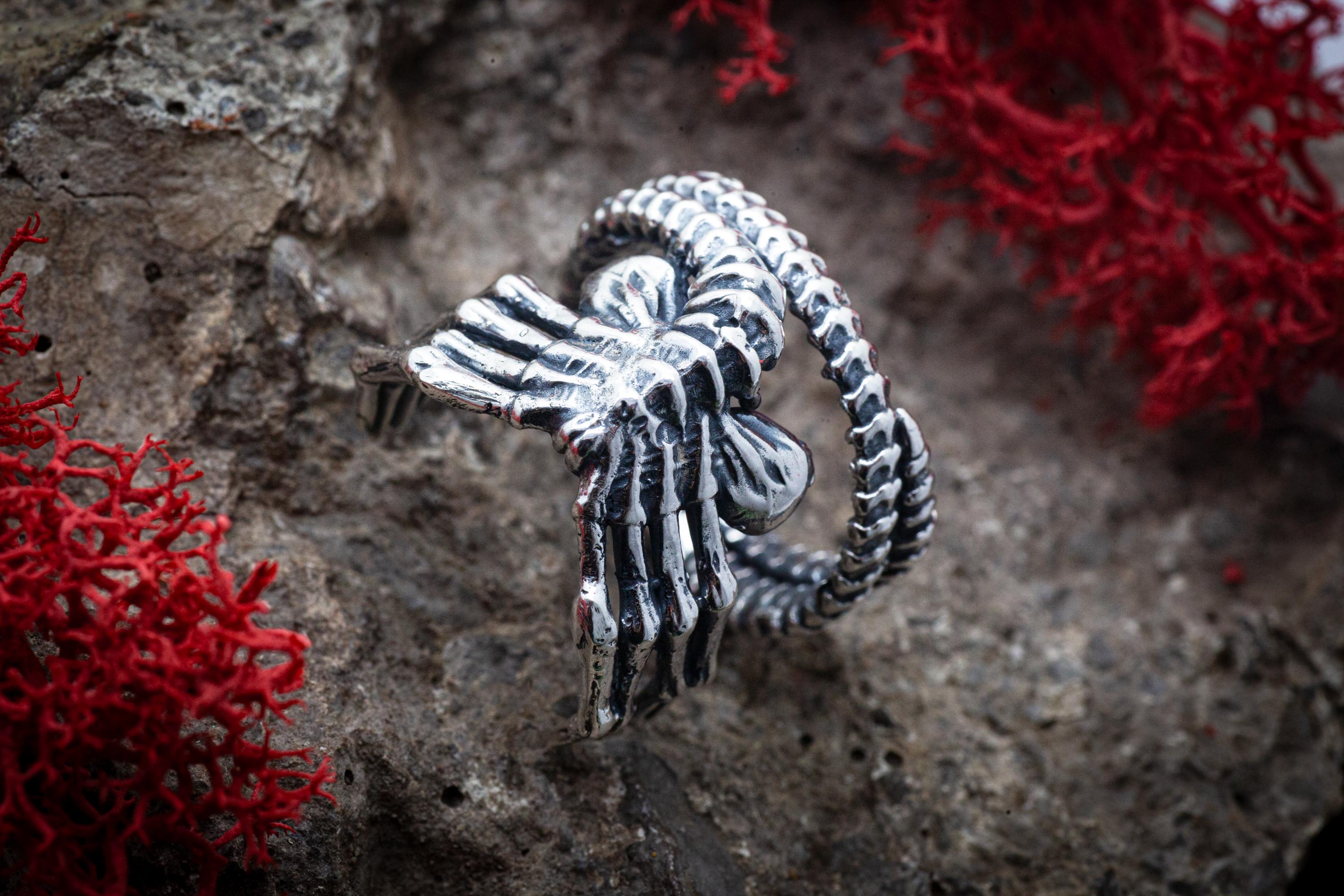 グランドセイコー セール Engagement Fantasy Ring, Facehugger Xenomorph, Ring, Alien アクセサリー