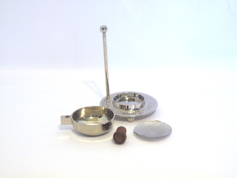 Tea Light Resin Burner Nickle 4.5 Tall No Charcoal Etsy