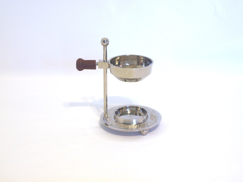 Tea Light Resin Burner Nickle 4.5 Tall No Charcoal Etsy