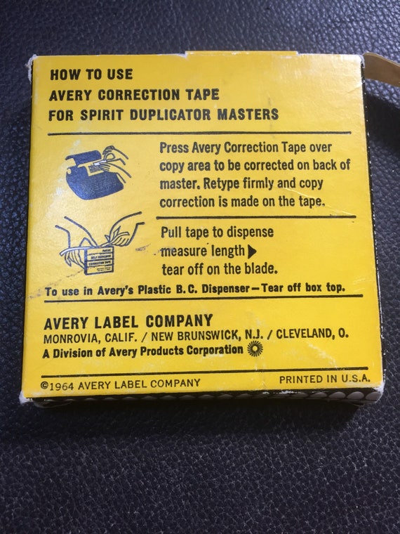 avery correction tape
