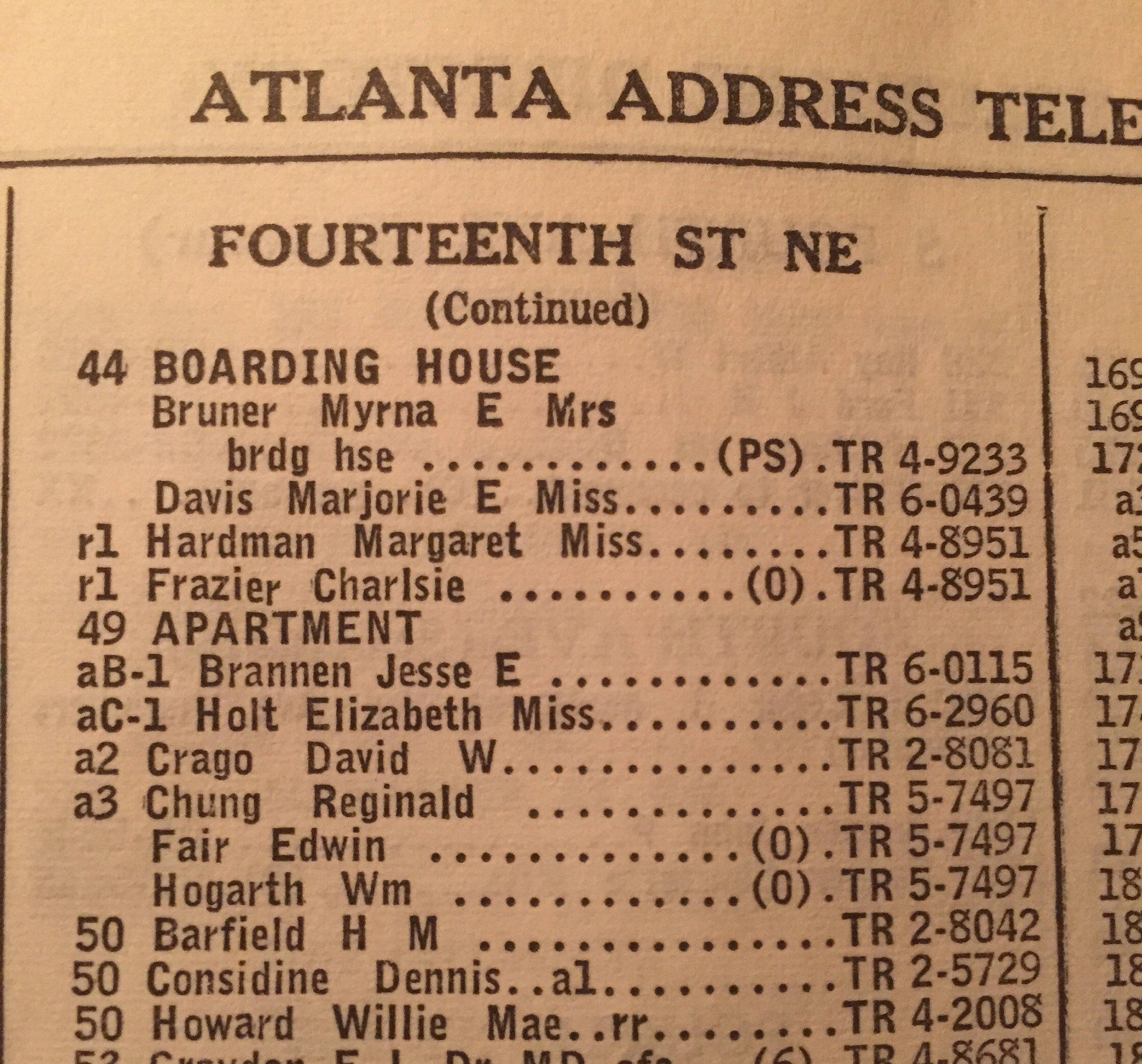 1956 Atlanta Street Address Lookup and Scan Etsy