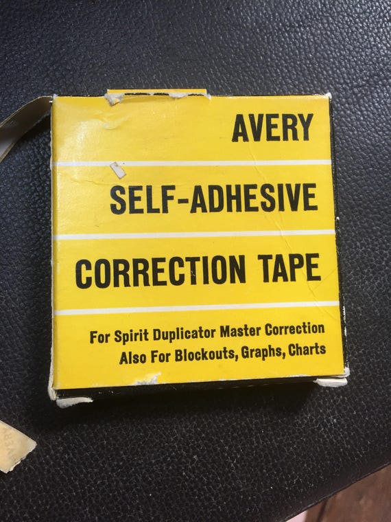 avery correction tape
