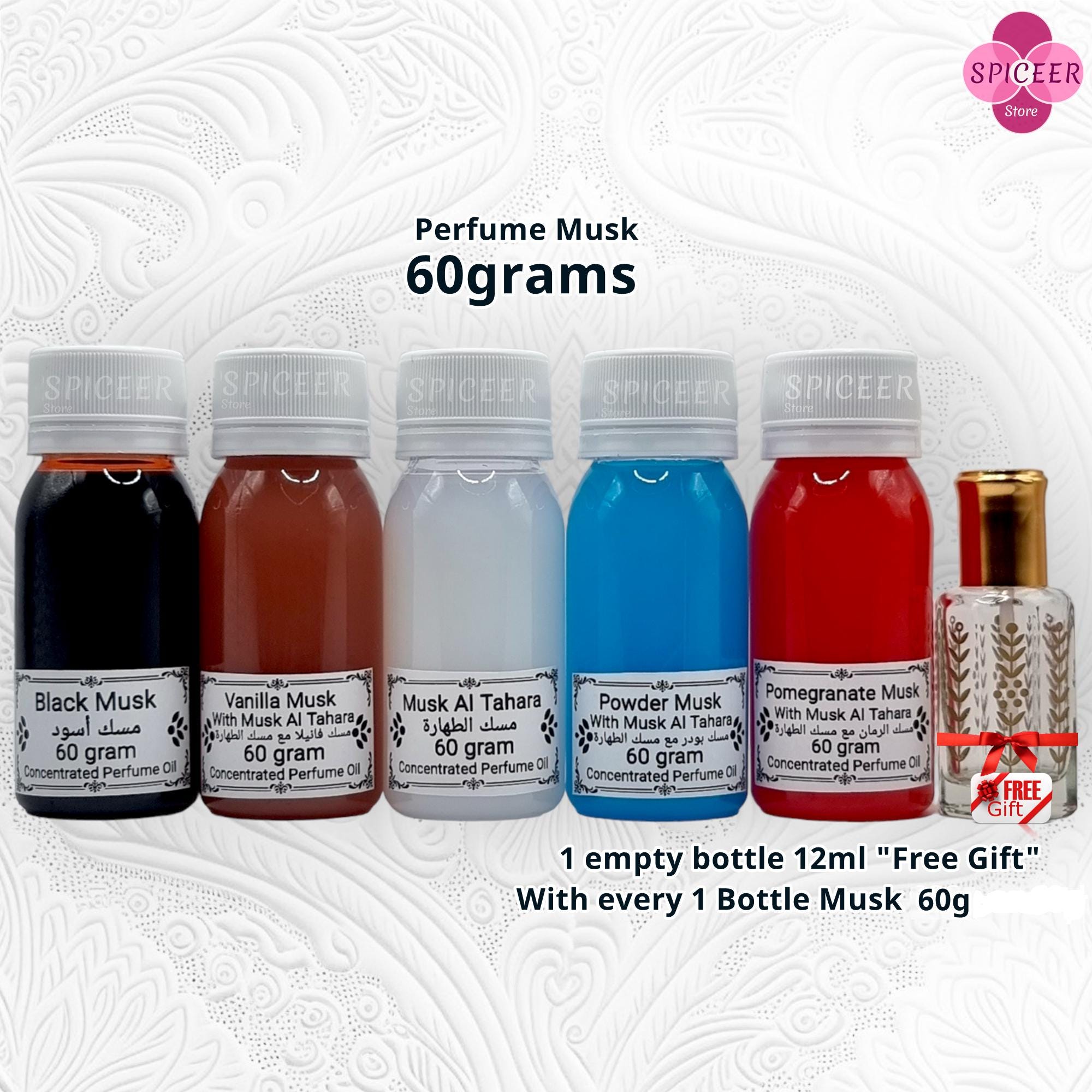 High Quality Arabian Perfume Musk 60grams concentrated Fragrance Oil Free Shipping Tahara White Powder Black Vanilla Misk مسك الطهارة