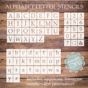 alphabet letter stencils, letter stencils, reusable alphabet stencils, individual letter stencils, alphabet stencils, number stencils