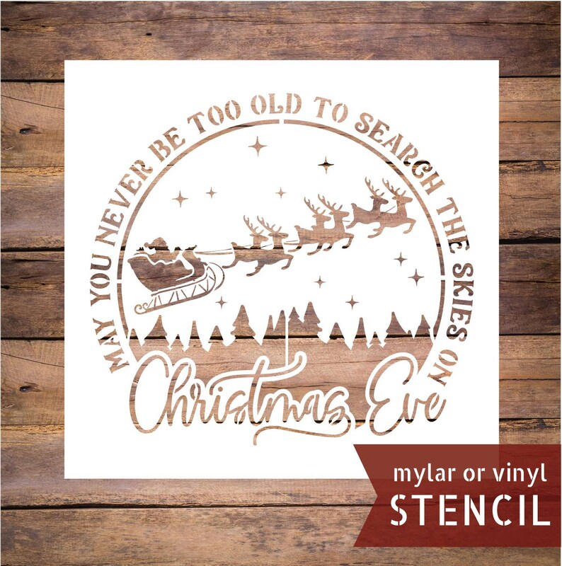 Search the skies on christmas eve may you never be too old | Etsy