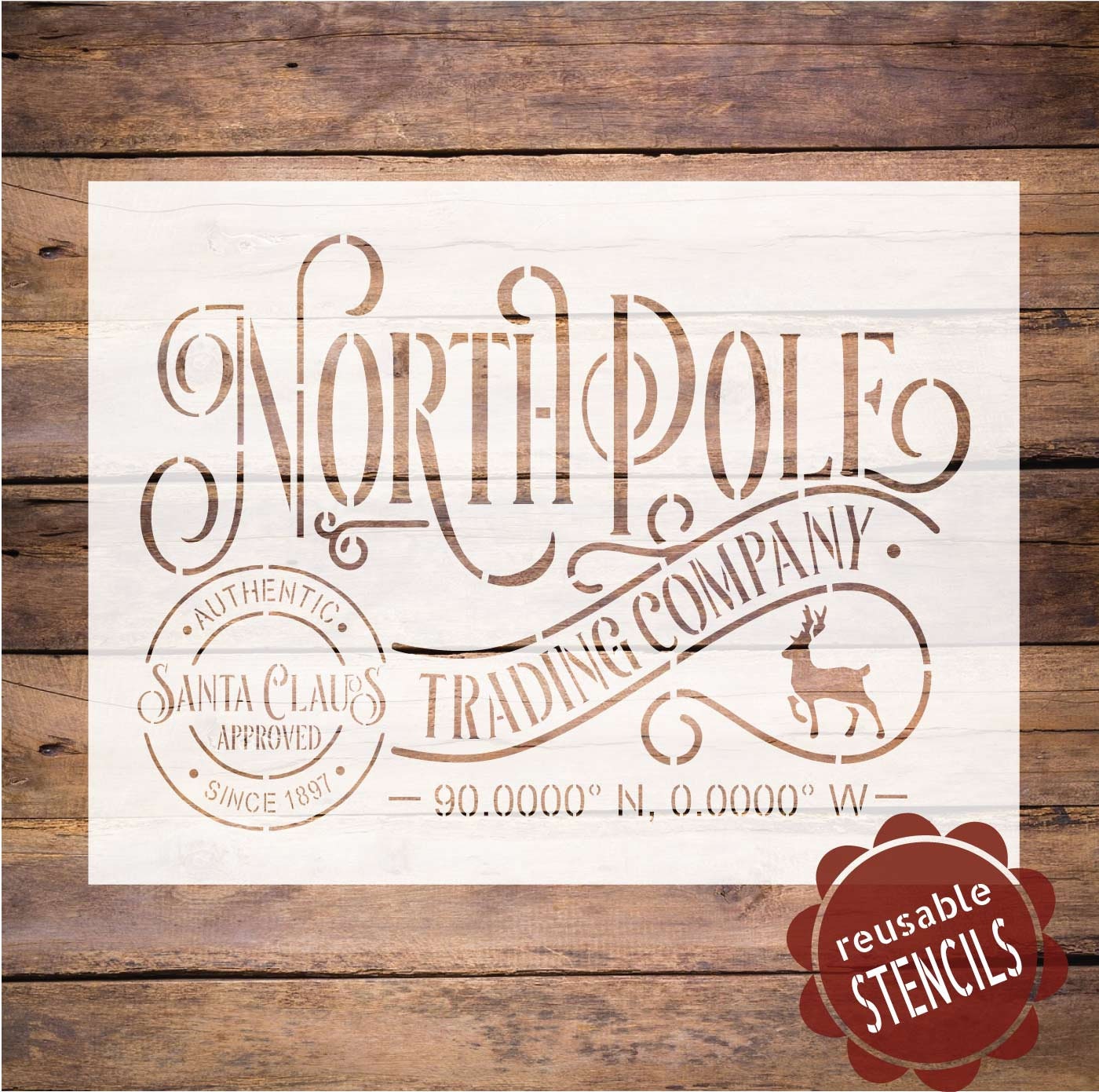 North Pole Christmas Stencil North Pole Trading Company North Pole north-pole-christmas-stencil-north-pole-trading-company-north-pole