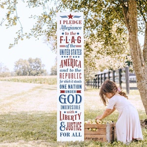 pledge of allegiance stencil, patriotic porch leaner stencil, 4th of july stencil for painting, memorial day reusable stencil, 10mil mylar