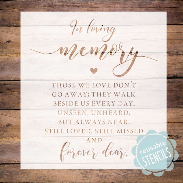 In Memory Poem - Etsy
