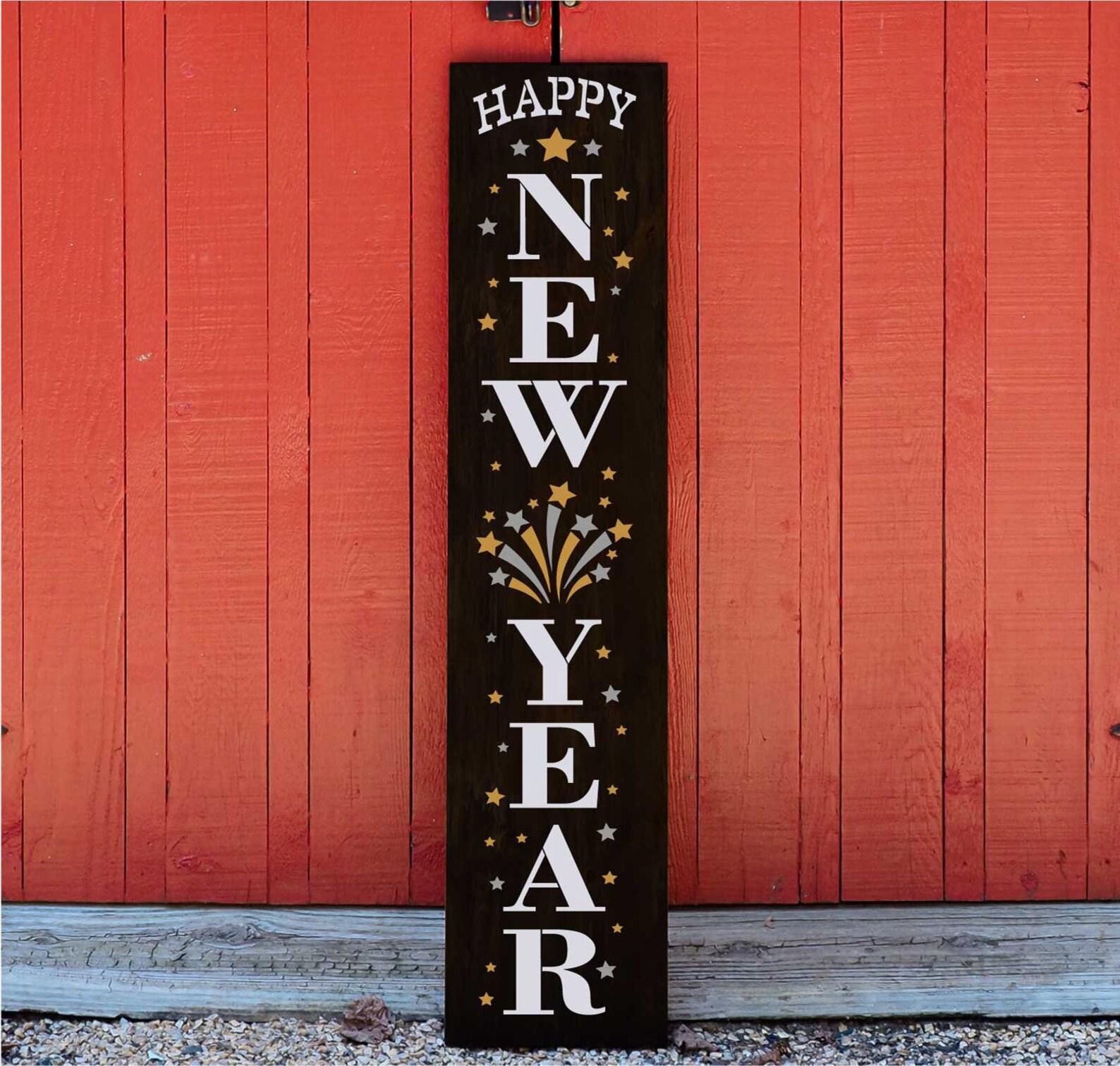 Happy New Year Stencil Reusable Stencil for Painting Porch Etsy