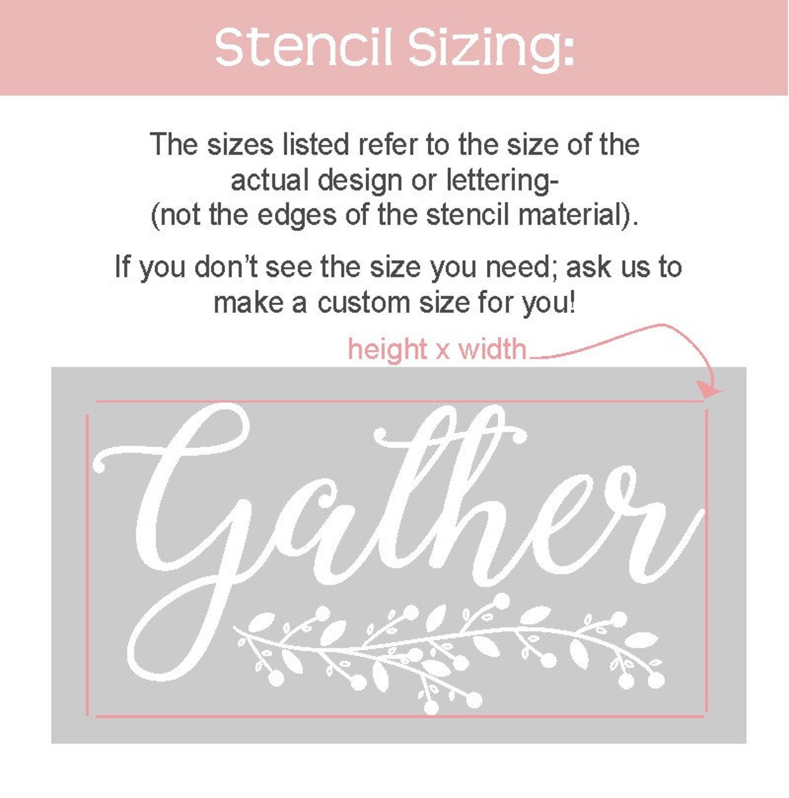 Farmhouse Kitchen Stencil Pantry Stencil Mylar Reusable Etsy