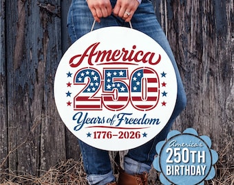 America 250 Years of Freedom Reusable STENCIL / DIY door hanger stencil to celebrate Independence Day