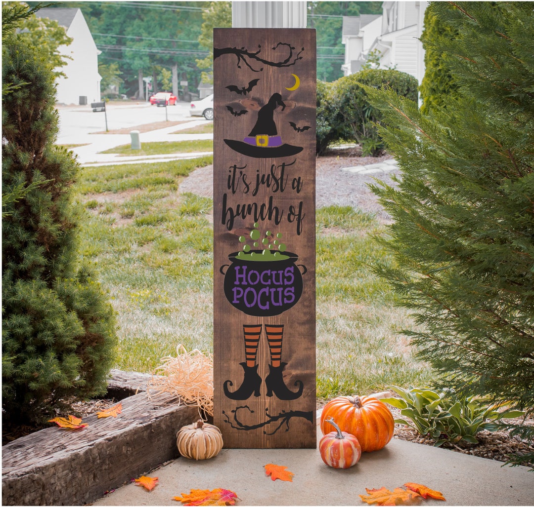 Hocus Pocus Stencil, Halloween Porch Stencil, Reusable Stencil, Witches ...