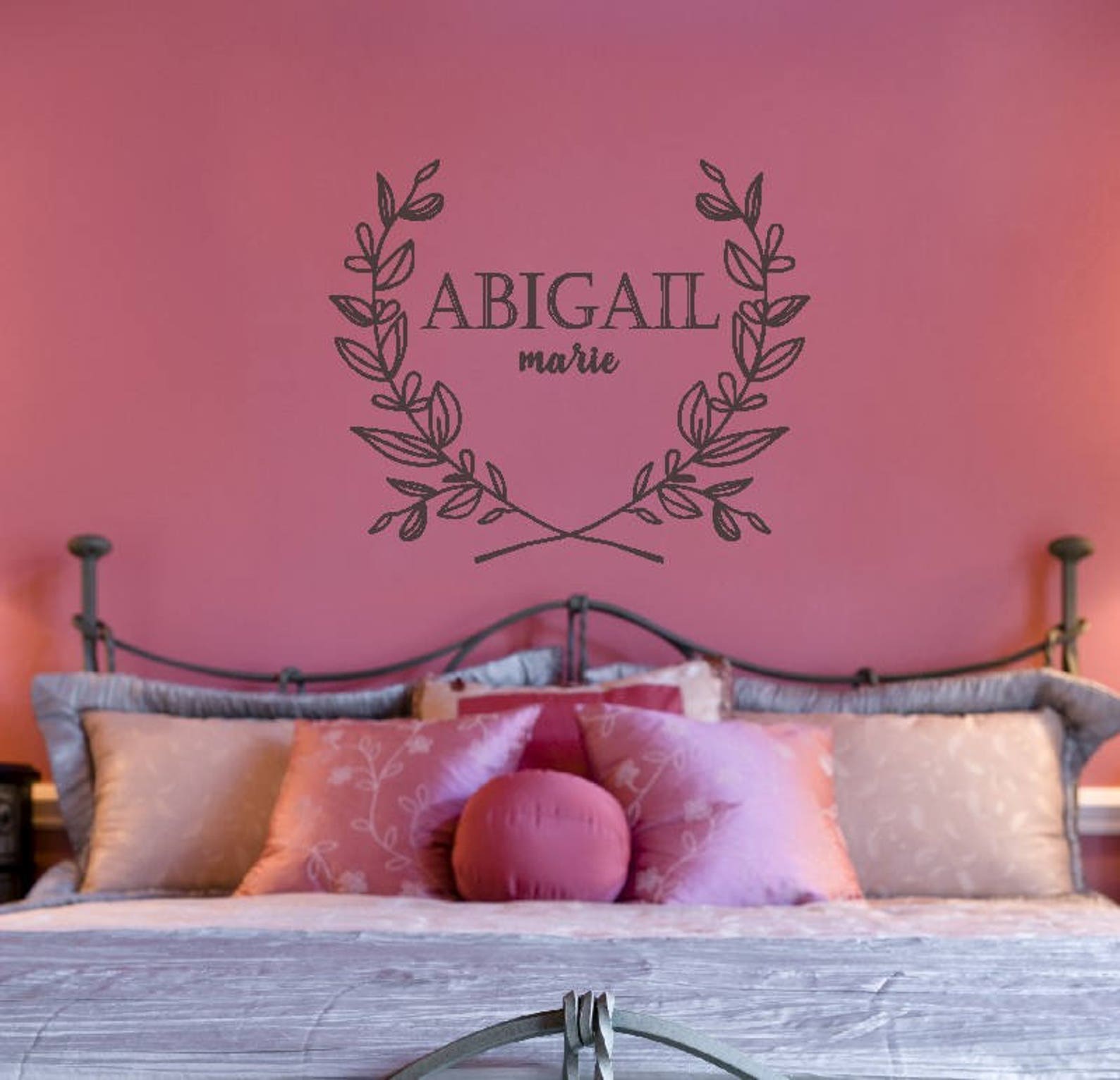 VINYL Wall Decal for Girl / Personalized Name Decal / Nursery Etsy