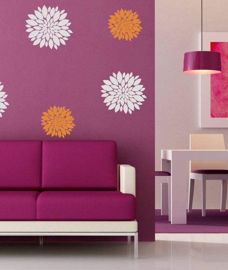 VINYL flower blossoms / jumbo flowers / flower pack / vinyl Etsy