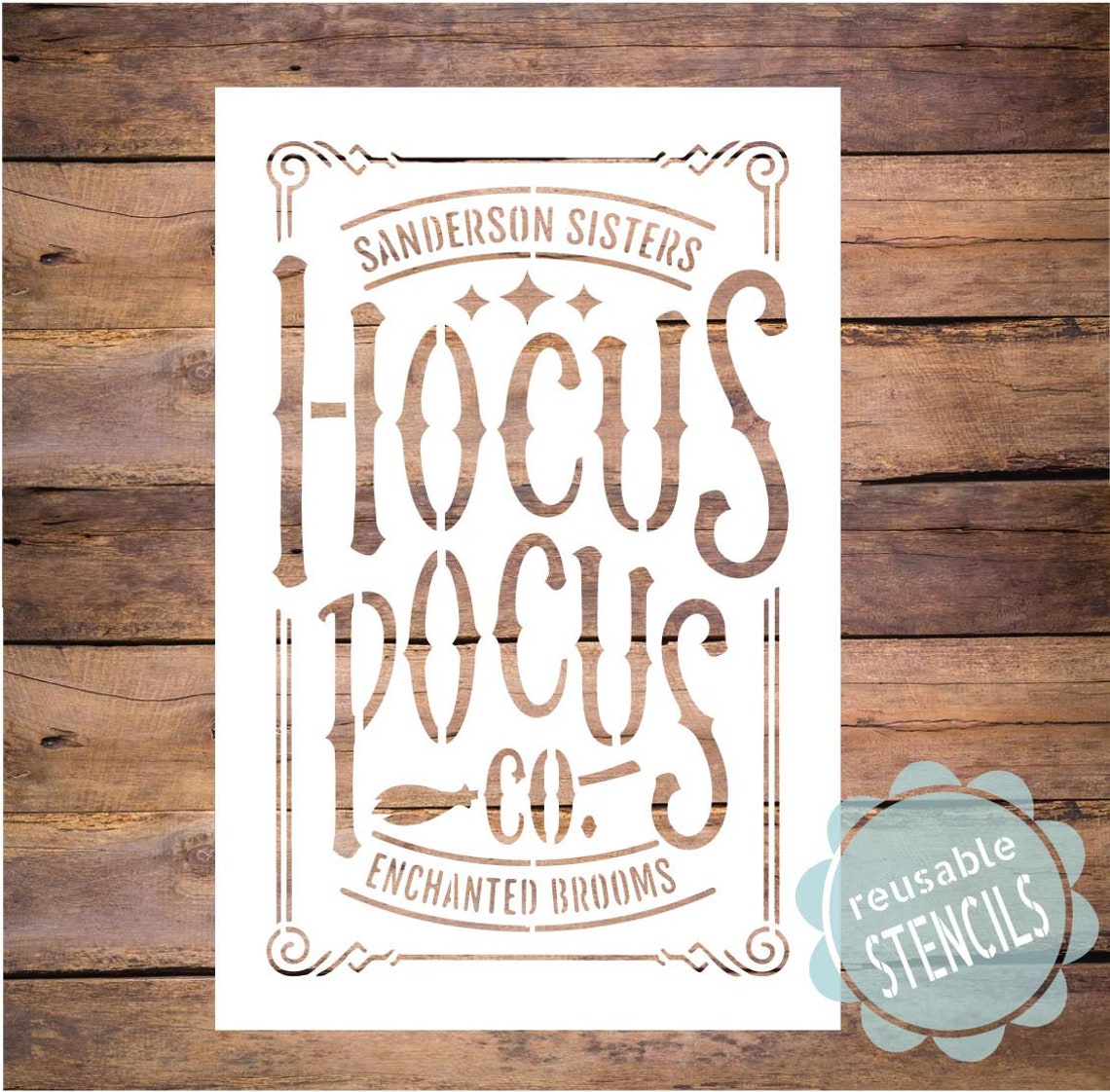 Hocus Pocus Stencil Halloween Stencil Reusable Stencil Fall Etsy Hocus Pocus Stencil Halloween Stencil Reusable Stencil Fall Etsy