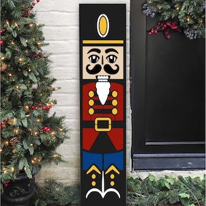 nutcracker stencil, christmas porch stencil, winter stencil, mylar reusable stencil, porch stencil, nutcracker porch sign stencil, reusable