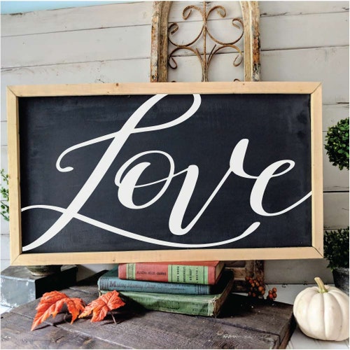 Most of All Love Word Art Stencil Select Size STCL1898 Etsy