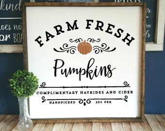 Farm Fresh Pumpkins stencil, Farmhouse stencil, mylar reusable stencil, fall stencil, pumpkins stencil, thanksgiving stencil, farm fresh