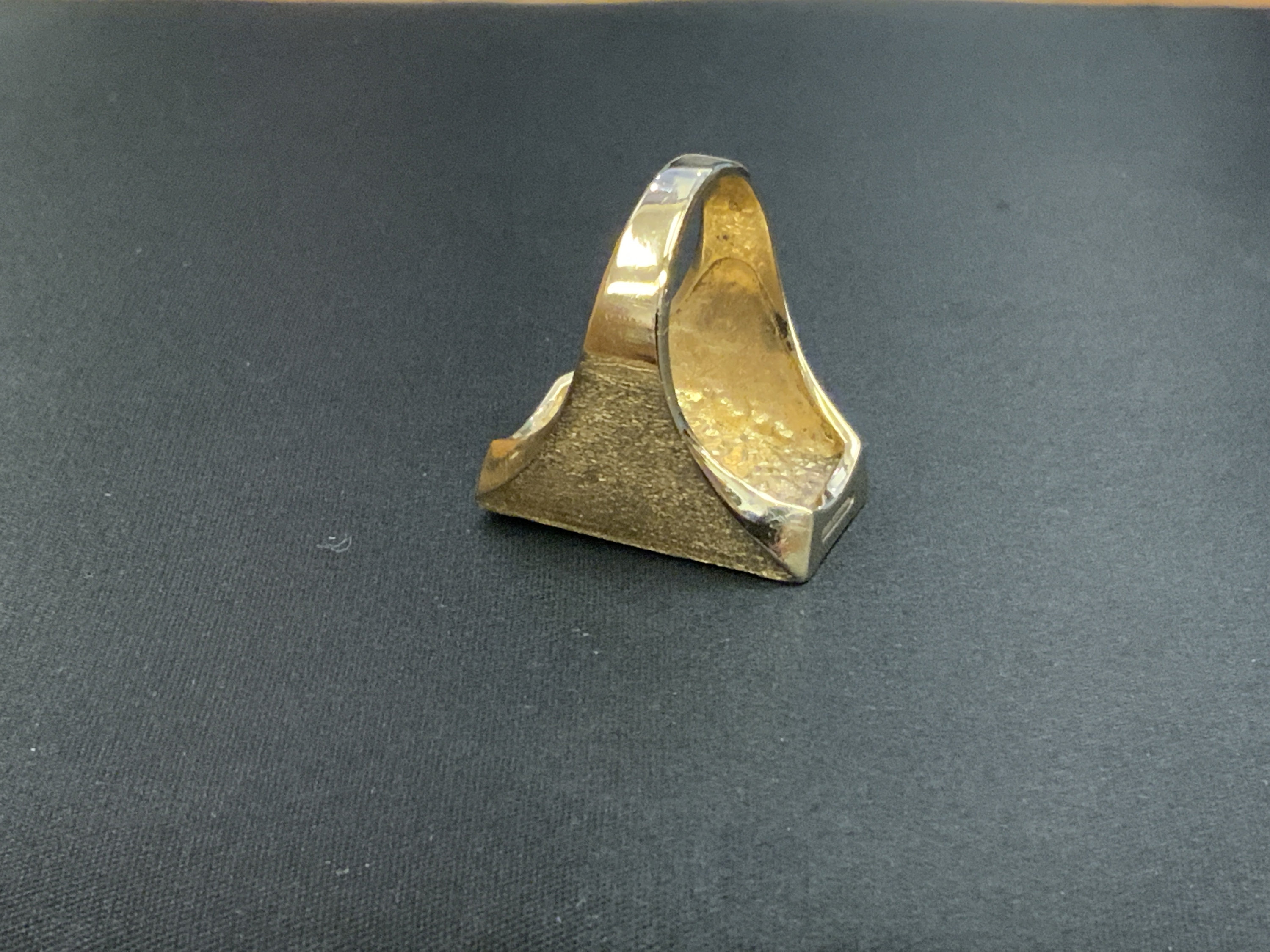 Vintage 14k Gold Mens Pool Table Ring Etsy