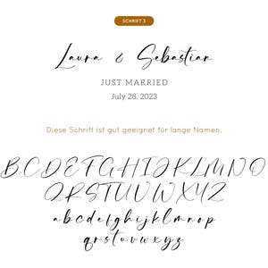 Just Married - Personalisierte Karte zur Hochzeit - Veredelt mit Herz und individuellem Text image 9