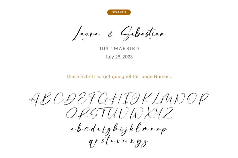 Just Married - Personalisierte Karte zur Hochzeit - Veredelt mit Herz und individuellem Text image 9