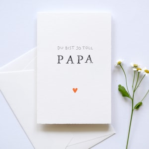 Du bist so toll Papa - Vatertag Karte, Papa ist der Beste, hab dich lieb Papa