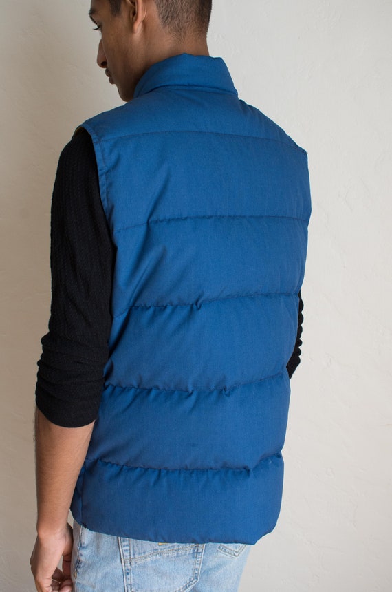 Eddie Bauer 70's/80's Goose Down Quilted Vest/ Me… - image 8