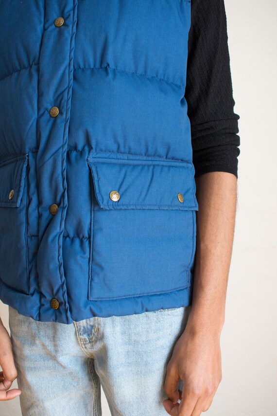 Eddie Bauer 70's/80's Goose Down Quilted Vest/ Me… - image 6