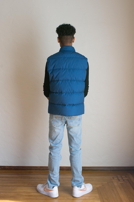 Eddie Bauer 70's/80's Goose Down Quilted Vest/ Me… - image 3