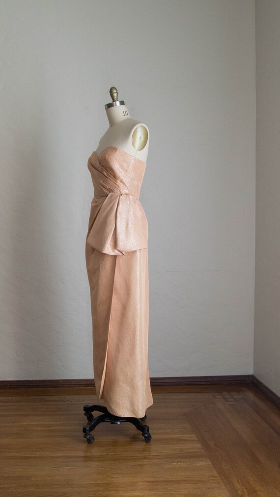 Vintage Strapless Evening Dress/ Marilyn Monroe St