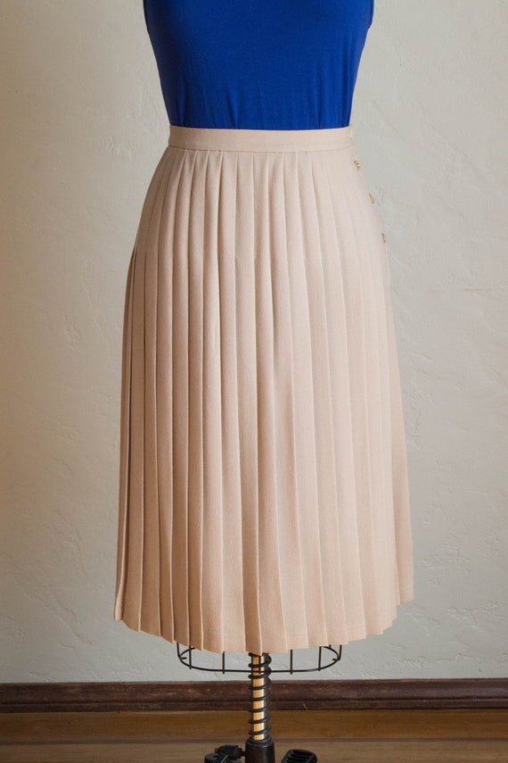 80’s Vintage Pleated Skirt/ Classic Vintage Skirt/
