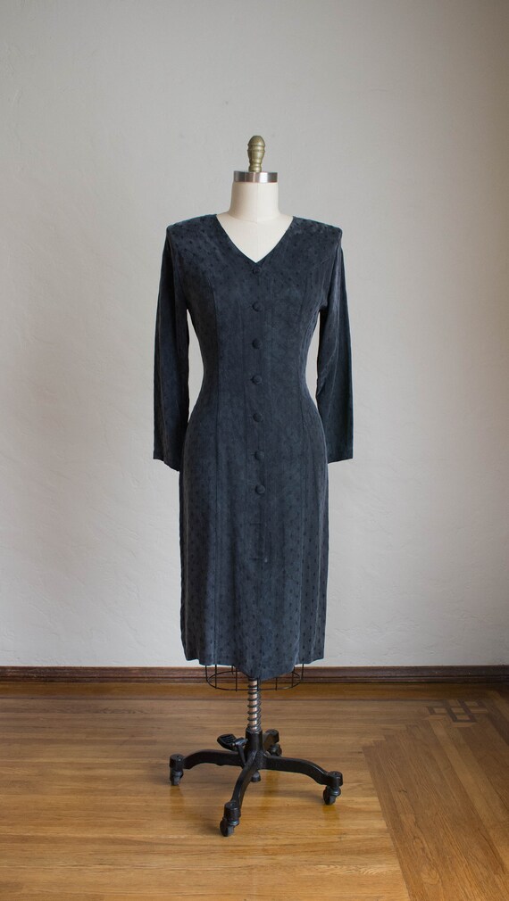 Vintage 80’s Silk Dress/ Professional Work Dress/