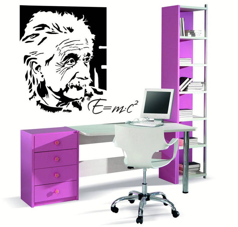 Albert Einstein Wall Art/ Formula Emc2 / Einstein Quote/ | Etsy