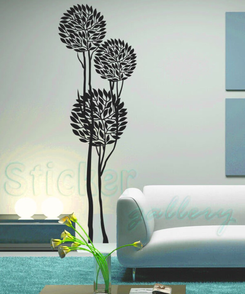 Floral wall decals flower wall decal. tree wall decal ART TREES stickers floral tree wall decal self adhesive vinyl wall decal sticker