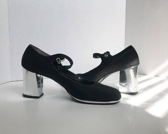 60s Mod Shoes | 60s Vintage | Vintage Mod | Mod Shoes | 60s Shoes | Metallic Shoes | Viva Americana of Paris |