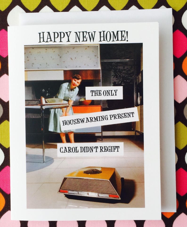Funny housewarming card funny congratulations card funny new Etsy